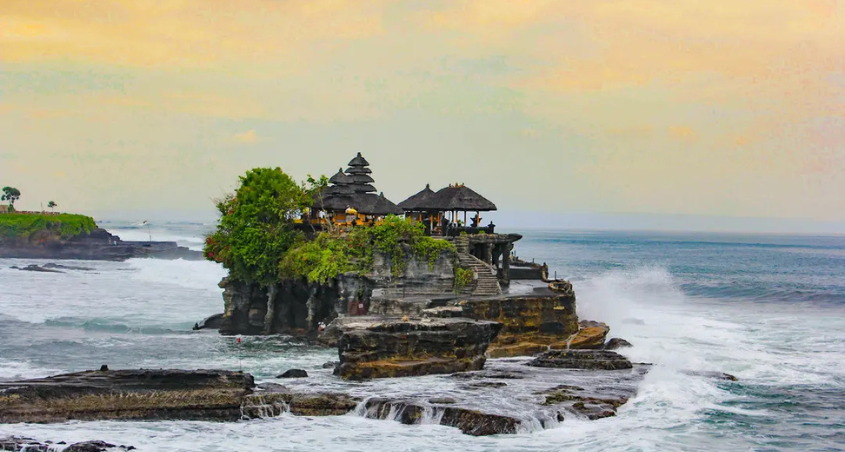 Tanah Lot Temple at sunset