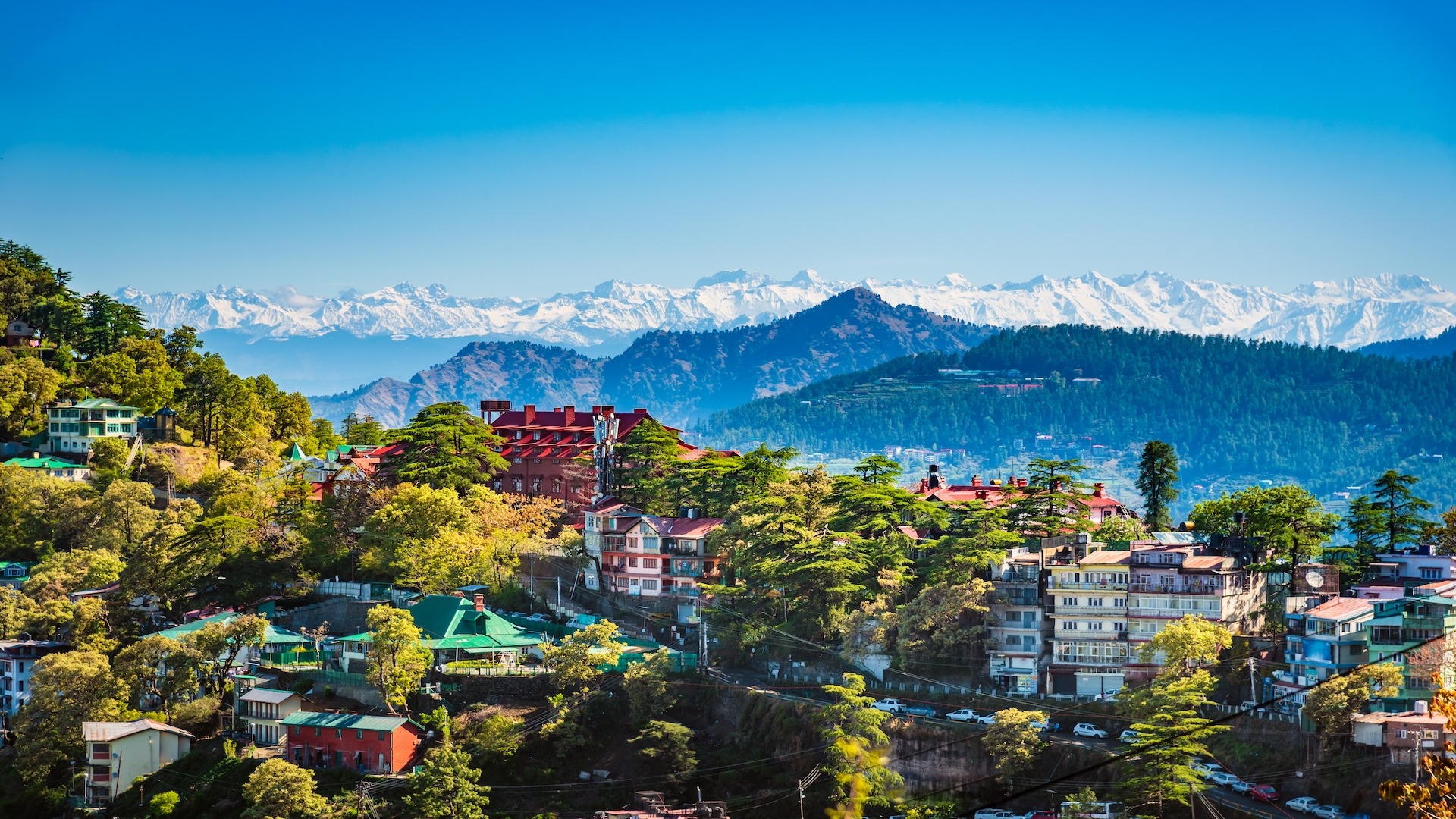 Shimla Mall Road Jakhu Temple Kufri colonial hill station